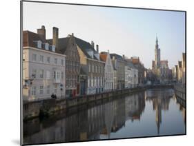 Spielgelrei Near Van Eyckplein, Looking East, Bruges, Belgium, Europe-White Gary-Mounted Photographic Print