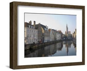 Spielgelrei Near Van Eyckplein, Looking East, Bruges, Belgium, Europe-White Gary-Framed Photographic Print