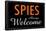 Spies Always Welcome-null-Framed Poster