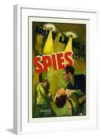 Spies-Fritz Lang-Framed Art Print