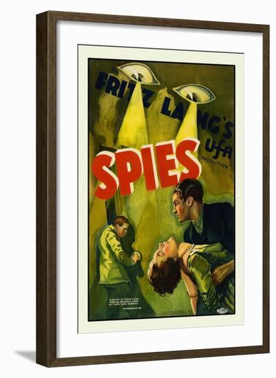 Spies-Fritz Lang-Framed Art Print