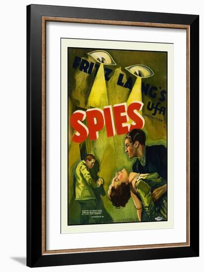 Spies-Fritz Lang-Framed Art Print