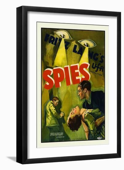 Spies-Fritz Lang-Framed Art Print