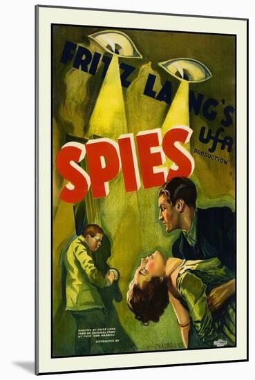 Spies-Fritz Lang-Mounted Art Print