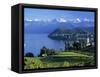 Spiez, Lake Thun, Berner Oberland, Switzerland-Peter Adams-Framed Stretched Canvas