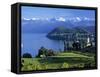 Spiez, Lake Thun, Berner Oberland, Switzerland-Peter Adams-Framed Stretched Canvas