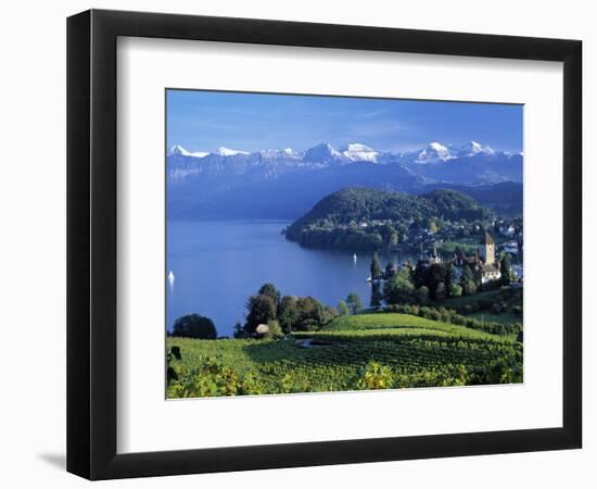 Spiez, Lake Thun, Berner Oberland, Switzerland-Peter Adams-Framed Photographic Print