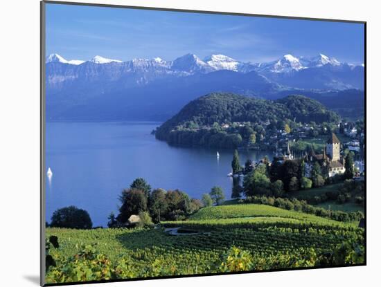 Spiez, Lake Thun, Berner Oberland, Switzerland-Peter Adams-Mounted Photographic Print