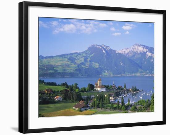 Spiez, Lake Thun (Thunersee), Jungfrau Region, Bernese Oberland, Switzerland, Europe-Roy Rainford-Framed Photographic Print