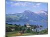 Spiez, Lake Thun (Thunersee), Jungfrau Region, Bernese Oberland, Switzerland, Europe-Roy Rainford-Mounted Photographic Print