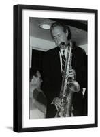 Spike Robinson Playing the Tenor Saxophone at the Bell, Codicote, Hertfordshire, 11 September 1986-Denis Williams-Framed Photographic Print
