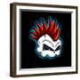 Spike Skull-Andrea Buenfil-Framed Art Print