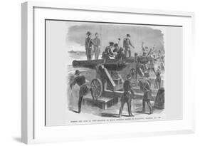 Spiking the Guns of Fort Moultrie before Evacuation-Frank Leslie-Framed Art Print