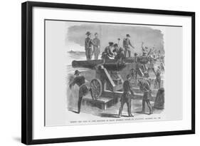Spiking the Guns of Fort Moultrie before Evacuation-Frank Leslie-Framed Art Print