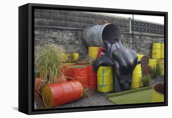 Spillage-Banksy-Framed Stretched Canvas