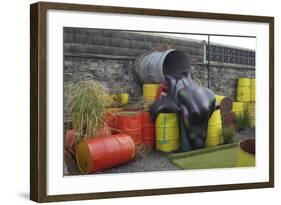 Spillage-Banksy-Framed Giclee Print