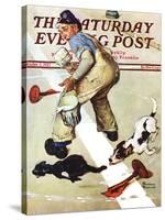 "Spilled Paint" Saturday Evening Post Cover, October 2,1937-Norman Rockwell-Stretched Canvas