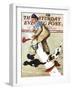 "Spilled Paint" Saturday Evening Post Cover, October 2,1937-Norman Rockwell-Framed Giclee Print