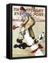 "Spilled Paint" Saturday Evening Post Cover, October 2,1937-Norman Rockwell-Framed Stretched Canvas