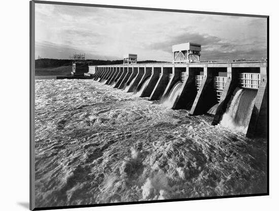 Spilling Water from a Tennessee Dam-null-Mounted Photographic Print