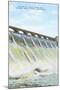 Spillway, Grand Coulee Dam, Washington-null-Mounted Art Print