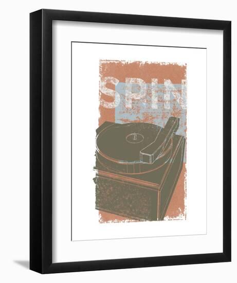 Spin-John W^ Golden-Framed Art Print