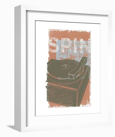 Spin-John W^ Golden-Framed Art Print