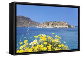 Spinalonga Island (Kalidon), Former Leper Colony, Gulf of Mirabello-Markus Lange-Framed Stretched Canvas