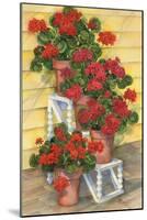 Spindle Shelf Geraniums-Paul Brent-Mounted Art Print