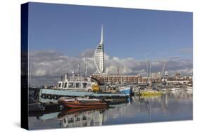 Spinnaker Tower and Camber Docks, Portsmouth, Hampshire, England, United Kingdom, Europe-Jean Brooks-Stretched Canvas