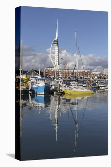 Spinnaker Tower and Camber Docks, Portsmouth, Hampshire, England, United Kingdom, Europe-Jean Brooks-Stretched Canvas