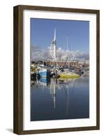 Spinnaker Tower and Camber Docks, Portsmouth, Hampshire, England, United Kingdom, Europe-Jean Brooks-Framed Photographic Print