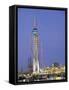 Spinnaker Tower at Twilight, Gunwharf Quays, Portsmouth, Hampshire, England, United Kingdom, Europe-Jean Brooks-Framed Stretched Canvas