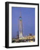 Spinnaker Tower at Twilight, Gunwharf Quays, Portsmouth, Hampshire, England, United Kingdom, Europe-Jean Brooks-Framed Photographic Print