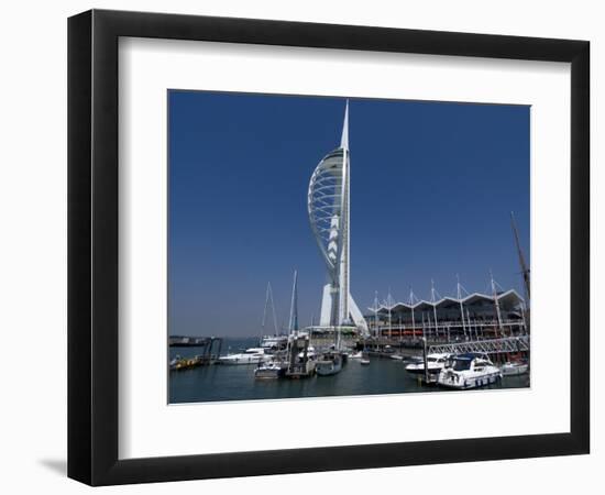 Spinnaker Tower from Gunwharf, Portsmouth, Hampshire, England, United Kingdom, Europe-Ethel Davies-Framed Photographic Print