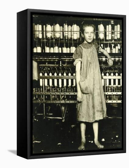 Spinner (Addie Laird), 1910-Lewis Wickes Hine-Framed Stretched Canvas