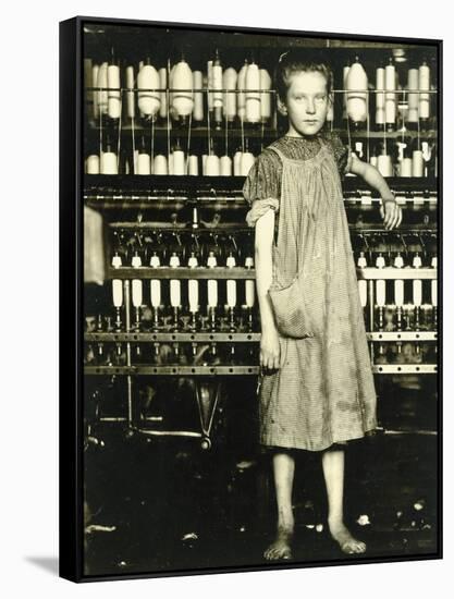 Spinner (Addie Laird), 1910-Lewis Wickes Hine-Framed Stretched Canvas