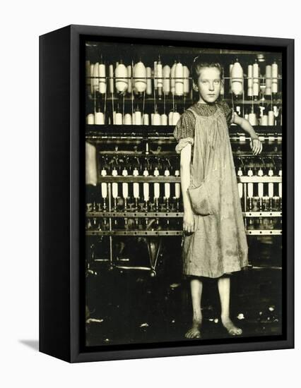 Spinner (Addie Laird), 1910-Lewis Wickes Hine-Framed Stretched Canvas