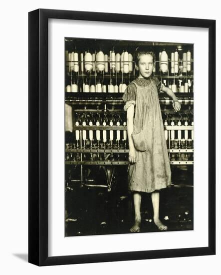 Spinner (Addie Laird), 1910-Lewis Wickes Hine-Framed Giclee Print