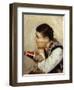 Spinner Deep in Thought, 1886-Niccolo Cannicci-Framed Giclee Print