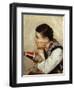 Spinner Deep in Thought, 1886-Niccolo Cannicci-Framed Giclee Print