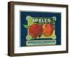 Spinner Fruit Apple Label - Yakima, WA-Lantern Press-Framed Art Print