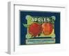 Spinner Fruit Apple Label - Yakima, WA-Lantern Press-Framed Art Print