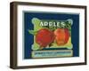 Spinner Fruit Apple Label - Yakima, WA-Lantern Press-Framed Art Print