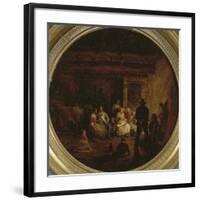 Spinner in a Barn, 1841-Angelo Inganni-Framed Giclee Print