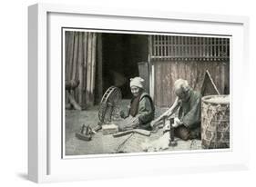 Spinning Cotton, Japan, 1904-null-Framed Giclee Print