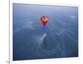 Spinning Ice Skater-null-Framed Photographic Print