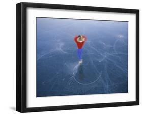 Spinning Ice Skater-null-Framed Photographic Print