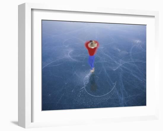 Spinning Ice Skater-null-Framed Photographic Print