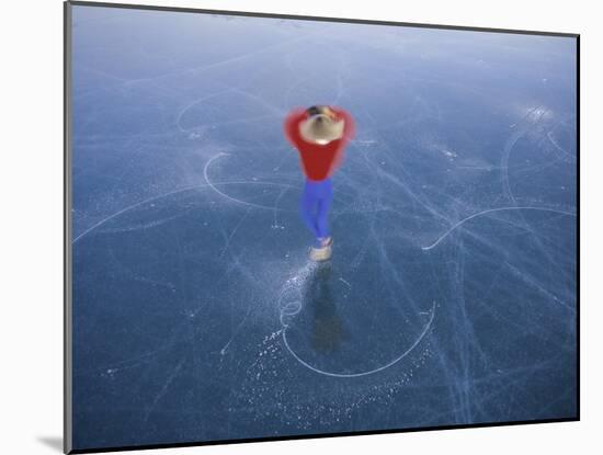 Spinning Ice Skater-null-Mounted Photographic Print